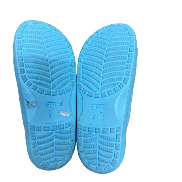 Crocs Classic Two-strap Slide Sandals in Artic Women's size 8 Men's size 6 - Picture 7 of 8